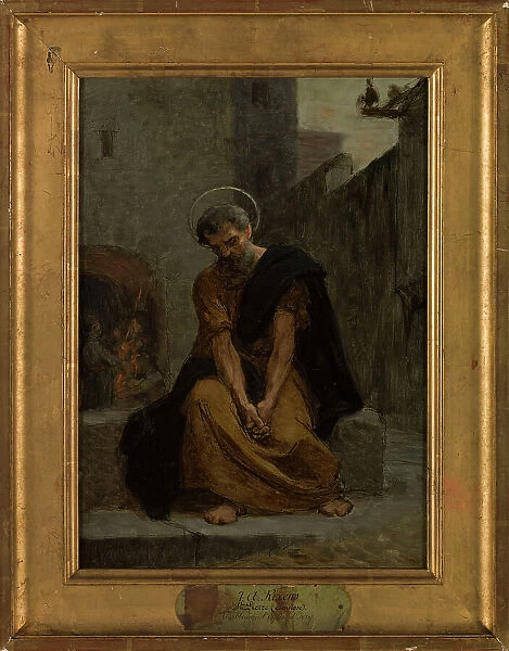 Sketch for the church of Ivry : the repentance of St Peter, 1874. Creator: Jean Andre Rixens
