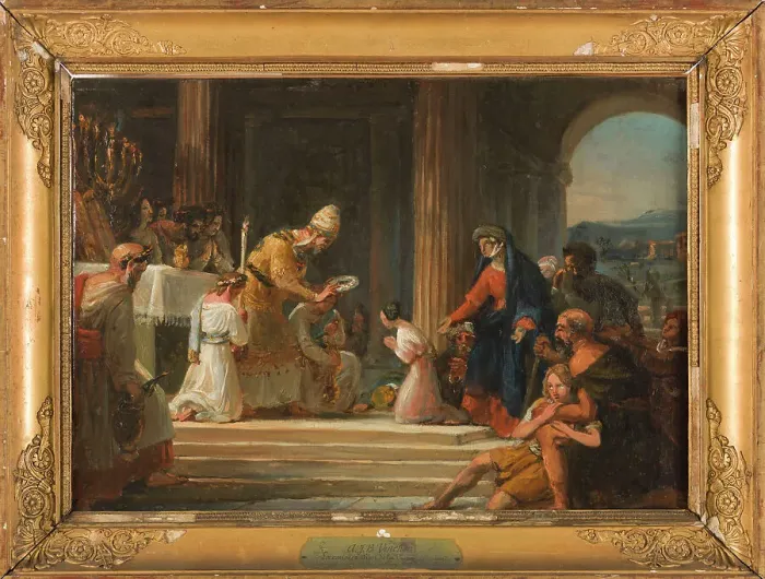 Framed Print : Sketch for the church of Notre-Dame-de-Lorette : Consecration of the Virgin, 1836. Creator: Auguste Jean Baptiste Vinchon Framed Print : Sketch for the church of Notre-Dame-de-Lorette : Consecration of the Virgin, 1836. Creator: Auguste Jean Baptiste Vinchon