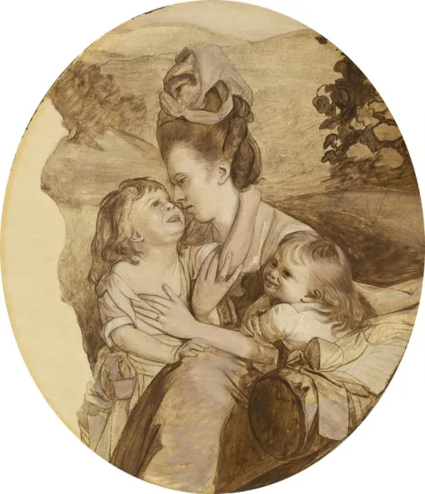 Framed Print : Sketch for The Copley Family, 1776. Creator: John Singleton Copley Framed Print : Sketch for The Copley Family, 1776. Creator: John Singleton Copley