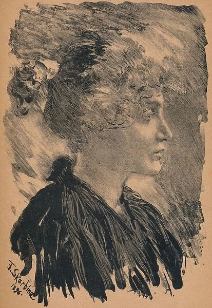 Sketch by F. Skarbina, 1896, (1898). Artist: Franz Skarbina