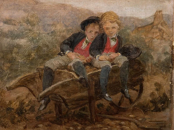 Sketch Of The Hons. Dudley And Archie Hamilton Gordon, 1890. Creator: Louisa Starr