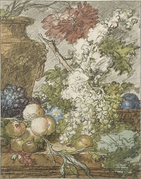 Sketch for a Still Life of Fruit and Flowers, c.1725-c.1735. Creator: Jan van Huysum