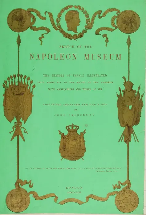 Framed Print : Sketch of the Napoleon Museum, 1844. Creator: Unknown Framed Print : Sketch of the Napoleon Museum, 1844. Creator: Unknown