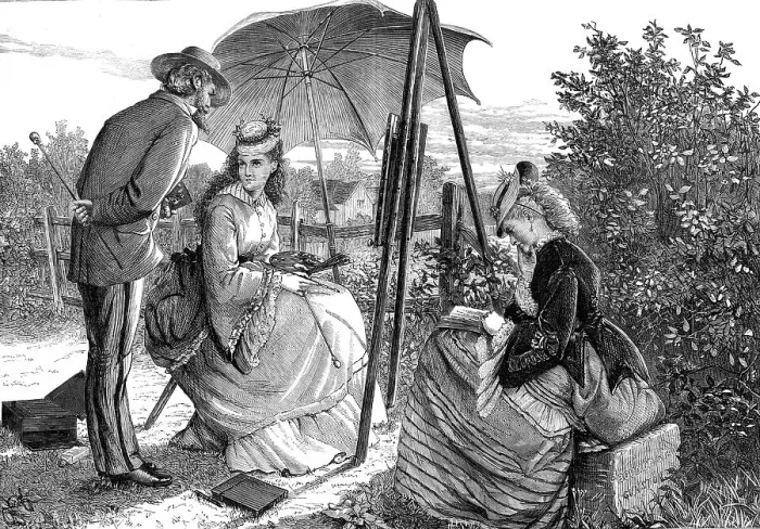Framed Print : A Sketch from Nature, 1872. Creator: Unknown Framed Print : A Sketch from Nature, 1872. Creator: Unknown