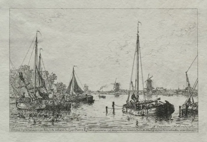 Framed Print : Sketch from Nature, 1877. Creator: Maxime Lalanne (French, 1827-1886) Framed Print : Sketch from Nature, 1877. Creator: Maxime Lalanne (French, 1827-1886)
