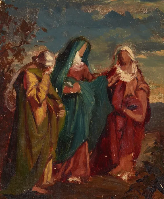 Framed Print : Sketch to the Painting 'Three Marys Walking to Christ's Tomb', c1865 Framed Print : Sketch to the Painting 'Three Marys Walking to Christ's Tomb', c1865