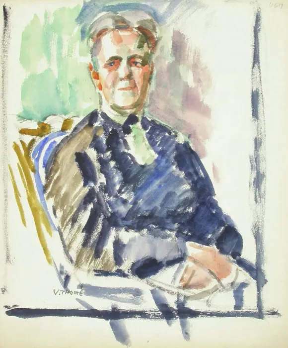 Framed Print : Sketch for a Portrait, c1910s. Creator: Verner Thome Framed Print : Sketch for a Portrait, c1910s. Creator: Verner Thome
