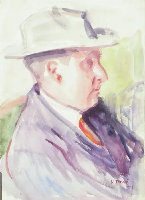 Framed Print : Sketch for a Portrait, c1910s. Creator: Verner Thome Framed Print : Sketch for a Portrait, c1910s. Creator: Verner Thome