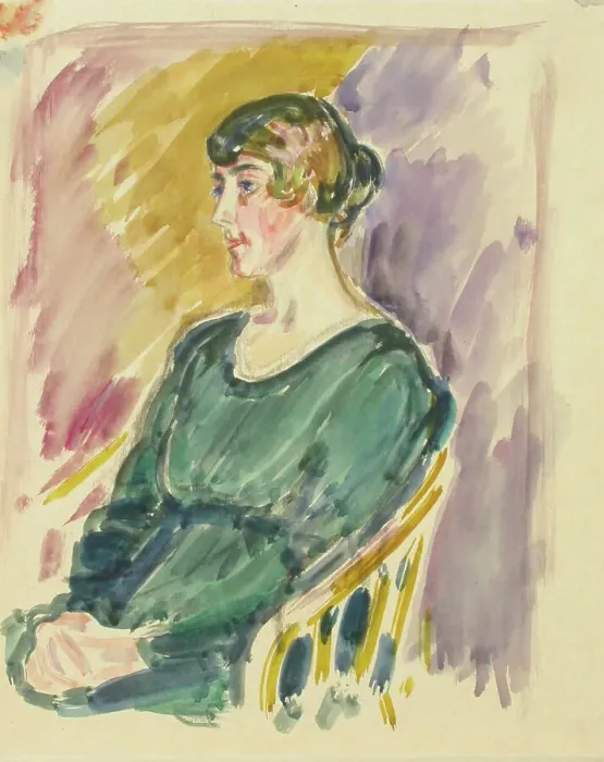 Framed Print : Sketch for a Portrait, c1910s. Creator: Verner Thome Framed Print : Sketch for a Portrait, c1910s. Creator: Verner Thome