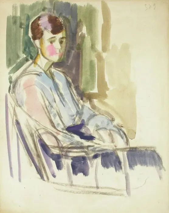 Framed Print : Sketch for a Portrait, c1910s. Creator: Verner Thome Framed Print : Sketch for a Portrait, c1910s. Creator: Verner Thome