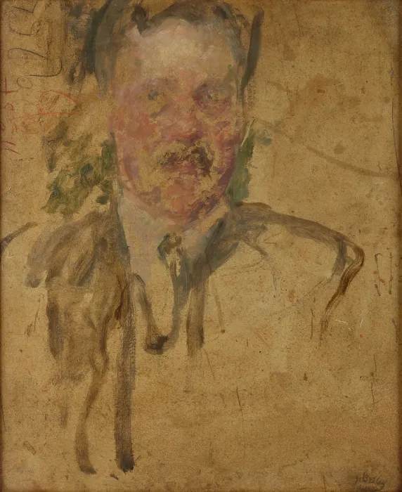 Framed Print : Sketch to the Portrait of Mr Beyley-two-sided painting, after 1920. Creator: Olga Boznanska Framed Print : Sketch to the Portrait of Mr Beyley-two-sided painting, after 1920. Creator: Olga Boznanska