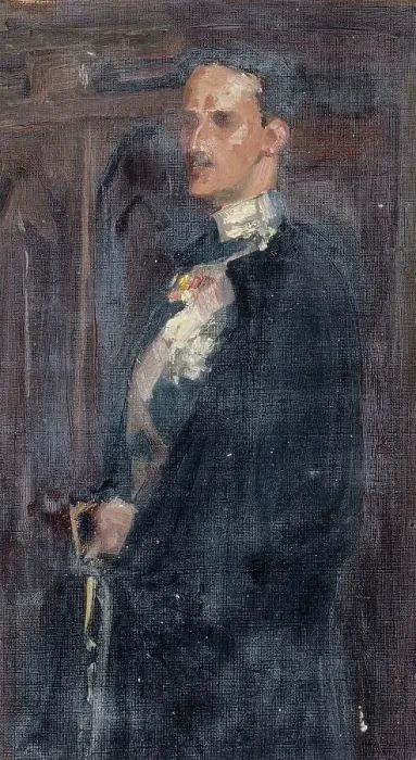 Framed Print : Sketch for the Portrait of Prince Carl, 1890-1895. Creator: Albert Edelfelt Framed Print : Sketch for the Portrait of Prince Carl, 1890-1895. Creator: Albert Edelfelt