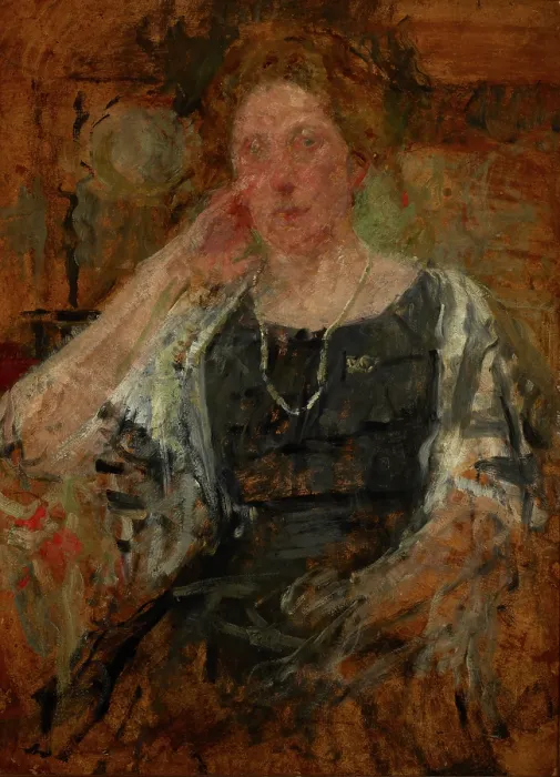 Framed Print : Sketch Portrait of a Woman, between 1914-1916. Creator: Olga Boznanska Framed Print : Sketch Portrait of a Woman, between 1914-1916. Creator: Olga Boznanska