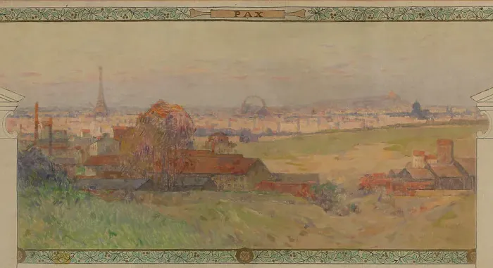Framed Print : Sketch for the reception hall in the town hall of Vanves: Peace, between 1902 and 1903. Creator: Henri Gaston Darien Framed Print : Sketch for the reception hall in the town hall of Vanves: Peace, between 1902 and 1903. Creator: Henri Gaston Darien