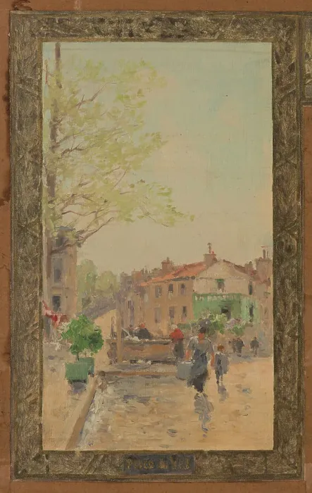 Framed Print : Sketch for the reception hall at the town hall of Vanves: Views of Vanves, 1902. Creator: Pierre Vauthier Framed Print : Sketch for the reception hall at the town hall of Vanves: Views of Vanves, 1902. Creator: Pierre Vauthier