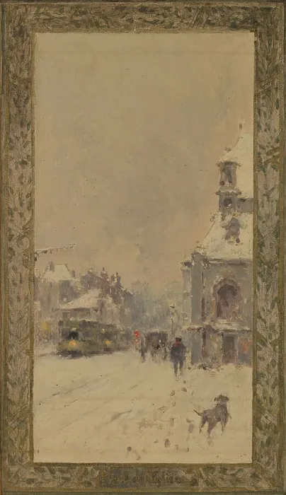 Framed Print : Sketch for the reception hall at the town hall of Vanves: Views of Vanves, 1902. Creator: Pierre Vauthier Framed Print : Sketch for the reception hall at the town hall of Vanves: Views of Vanves, 1902. Creator: Pierre Vauthier