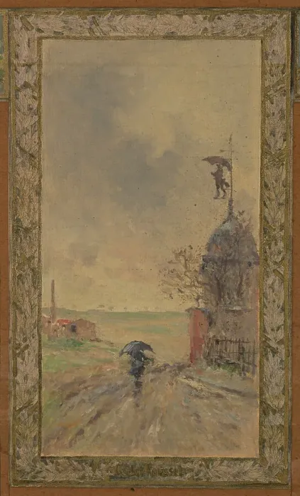 Framed Print : Sketch for the reception hall at the town hall of Vanves: Views of Vanves, 1902. Creator: Pierre Vauthier Framed Print : Sketch for the reception hall at the town hall of Vanves: Views of Vanves, 1902. Creator: Pierre Vauthier