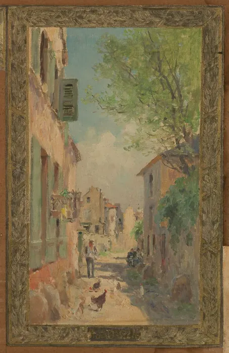 Framed Print : Sketch for the reception hall at the town hall of Vanves: Views of Vanves, 1902. Creator: Pierre Vauthier Framed Print : Sketch for the reception hall at the town hall of Vanves: Views of Vanves, 1902. Creator: Pierre Vauthier