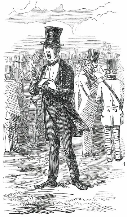Framed Print : Sketch in the Ring - I'll Bet Against Clincher, 1850. Creator: John Leech. Sketch in the Ring - I'll Bet Against Clincher, 1850. Creator: John Leech Framed Print : Sketch in the Ring - I'll Bet Against Clincher, 1850. Creator: John Leech. Sketch in the Ring - I'll Bet Against Clincher, 1850. Creator: John Leech