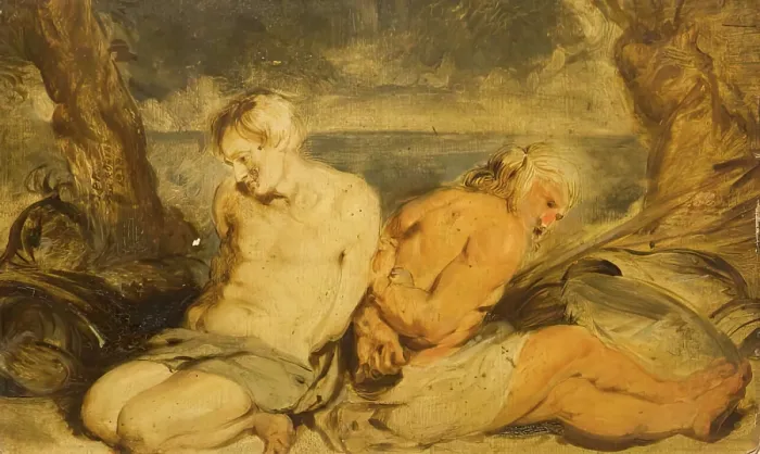 Framed Print : Sketch after Rubens, 1838. Creator: John Phillip Framed Print : Sketch after Rubens, 1838. Creator: John Phillip