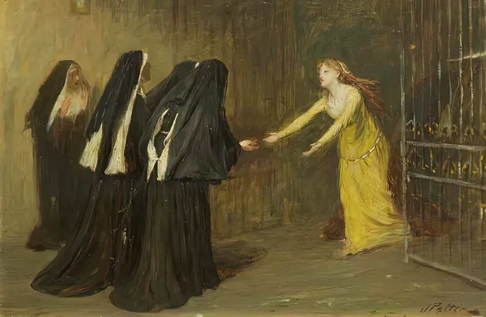Framed Print : Sketch for The Sanctuary, 1873. Creator: John Pettie. Sketch for The Sanctuary, 1873. Creator: John Pettie Framed Print : Sketch for The Sanctuary, 1873. Creator: John Pettie. Sketch for The Sanctuary, 1873. Creator: John Pettie