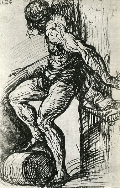 Sketch for the St Sebastian, c1518, (1937). Artist: Titian