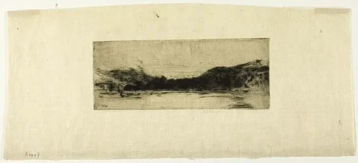 Framed Print : Sketch on the Tay, 1908. Creator: David Young Cameron Framed Print : Sketch on the Tay, 1908. Creator: David Young Cameron