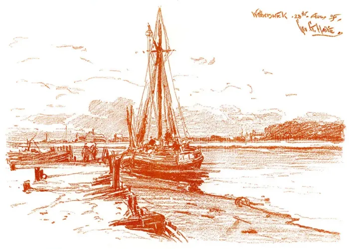 Framed Print : A Sketch at Walberswick, 1899 Framed Print : A Sketch at Walberswick, 1899