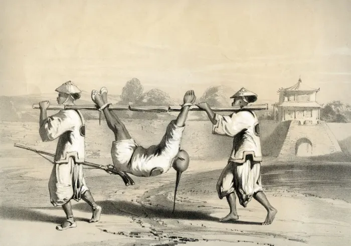 Framed Print : Sketch from the wall on the morning after the grand attack, China, 19th century. Artist: M & N Hanhart Framed Print : Sketch from the wall on the morning after the grand attack, China, 19th century. Artist: M & N Hanhart