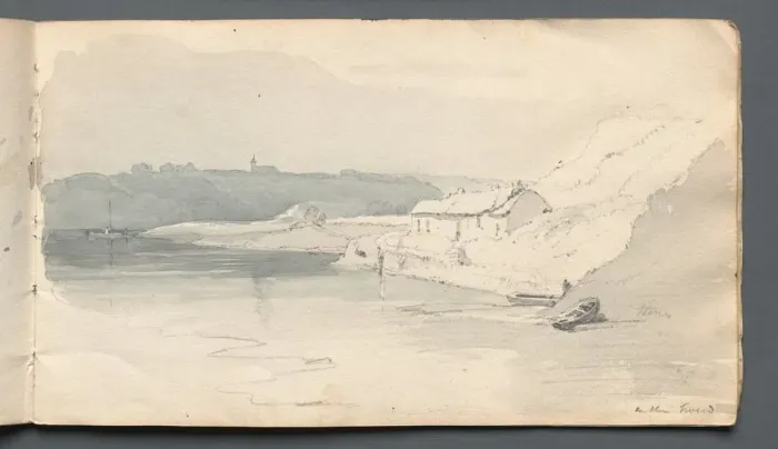 Framed Print : Sketchbook: On the ?, 1814. Creator: Samuel Prout (British, 1783-1852) Framed Print : Sketchbook: On the ?, 1814. Creator: Samuel Prout (British, 1783-1852)