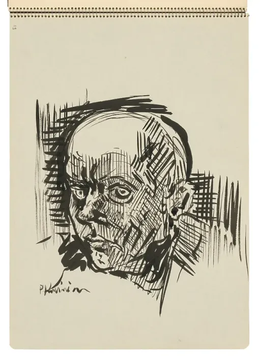 Framed Print : Sketchbook 22 Man's Head, 1st half 20th century. Creator: Arnold Peter Weisz-Kubincan. Sketchbook 22 Man's Head, 1st half 20th century. Creator: Arnold Peter Weisz-Kubincan Framed Print : Sketchbook 22 Man's Head, 1st half 20th century. Creator: Arnold Peter Weisz-Kubincan. Sketchbook 22 Man's Head, 1st half 20th century. Creator: Arnold Peter Weisz-Kubincan