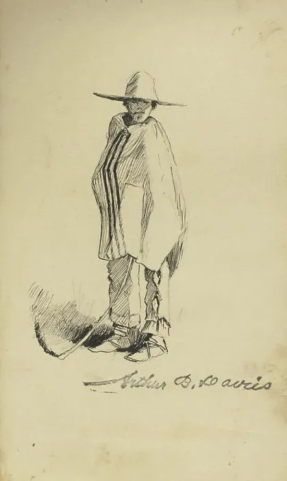Framed Print : Sketchbook II, 1881. Creator: Arthur Davies Framed Print : Sketchbook II, 1881. Creator: Arthur Davies
