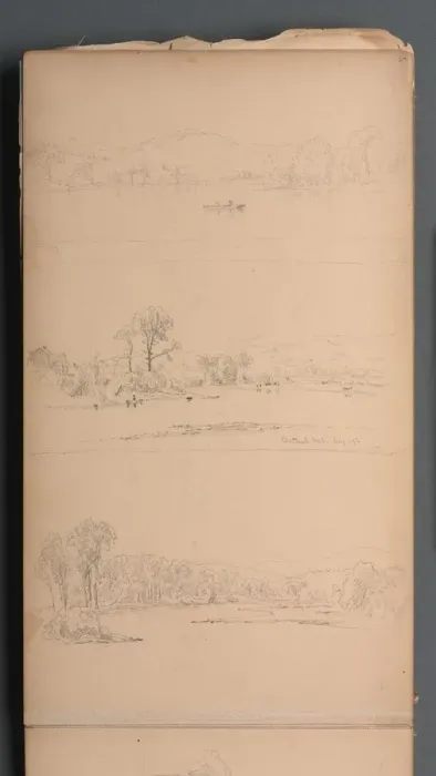 Framed Print : Sketchbook, page 05: Bethel ME Aug 19th, 1859. Creator: Sanford Robinson Gifford Framed Print : Sketchbook, page 05: Bethel ME Aug 19th, 1859. Creator: Sanford Robinson Gifford