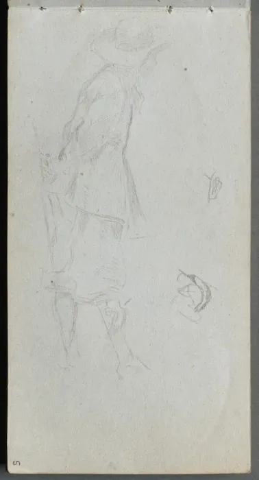 Framed Print : Sketchbook, page 05: Figure Study. Creator: Ernest Meissonier (French, 1815-1891) Framed Print : Sketchbook, page 05: Figure Study. Creator: Ernest Meissonier (French, 1815-1891)