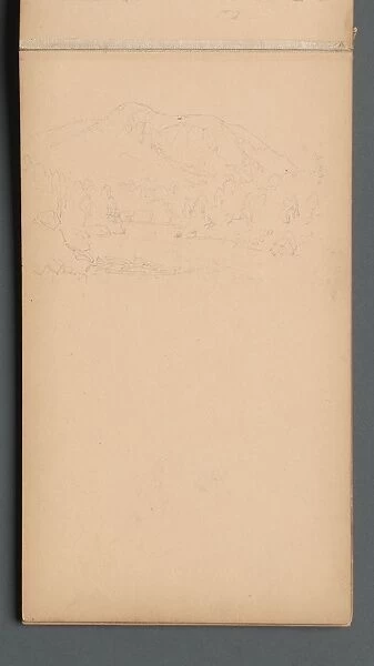 Sketchbook, page 08: Carter Mountian (?), 1859. Creator: Sanford Robinson Gifford (American