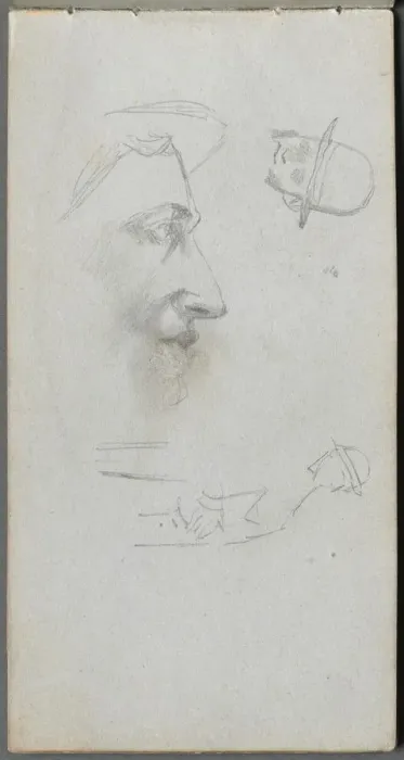 Framed Print : Sketchbook, page 14: Figures. Creator: Ernest Meissonier (French, 1815-1891) Framed Print : Sketchbook, page 14: Figures. Creator: Ernest Meissonier (French, 1815-1891)