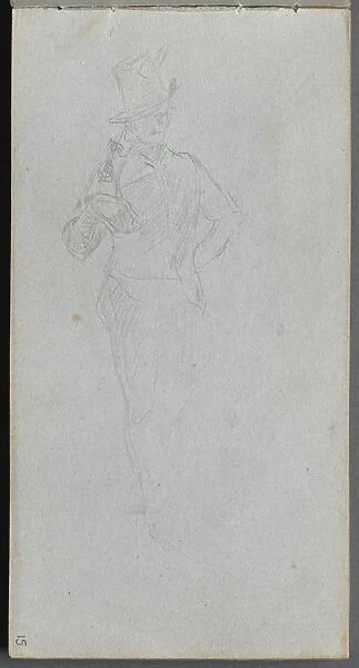 Sketchbook, page 15: Study of a Soldier. Creator: Ernest Meissonier (French, 1815-1891)