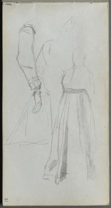 Framed Print : Sketchbook, page 31: Study of Figures. Creator: Ernest Meissonier (French, 1815-1891) Framed Print : Sketchbook, page 31: Study of Figures. Creator: Ernest Meissonier (French, 1815-1891)