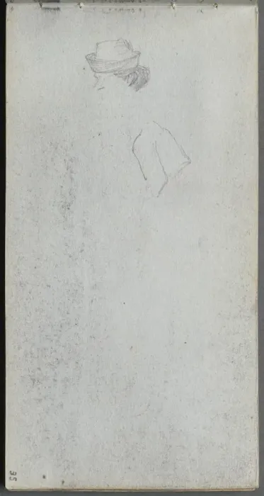 Framed Print : Sketchbook, page 35: Study of a Head. Creator: Ernest Meissonier (French, 1815-1891) Framed Print : Sketchbook, page 35: Study of a Head. Creator: Ernest Meissonier (French, 1815-1891)