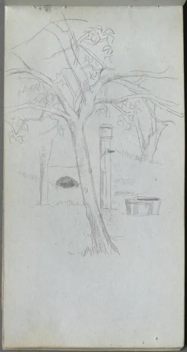 Framed Print : Sketchbook, page 36: Tree Study. Creator: Ernest Meissonier (French, 1815-1891) Framed Print : Sketchbook, page 36: Tree Study. Creator: Ernest Meissonier (French, 1815-1891)