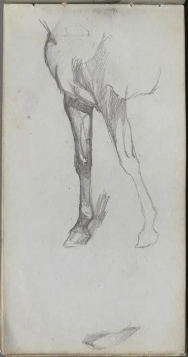 Framed Print : Sketchbook, page 66: Study of a Horse. Creator: Ernest Meissonier (French, 1815-1891) Framed Print : Sketchbook, page 66: Study of a Horse. Creator: Ernest Meissonier (French, 1815-1891)