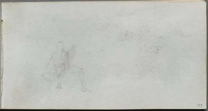 Framed Print : Sketchbook, page 77: Figure Study. Creator: Ernest Meissonier (French, 1815-1891) Framed Print : Sketchbook, page 77: Figure Study. Creator: Ernest Meissonier (French, 1815-1891)