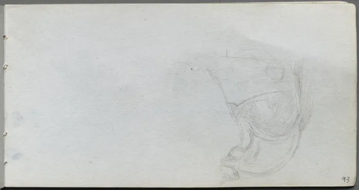 Framed Print : Sketchbook, page 93: Study of a Saddle. Creator: Ernest Meissonier (French, 1815-1891) Framed Print : Sketchbook, page 93: Study of a Saddle. Creator: Ernest Meissonier (French, 1815-1891)