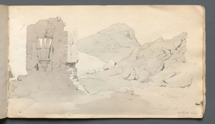 Framed Print : Sketchbook: Ruin, 1814. Creator: Samuel Prout (British, 1783-1852) Framed Print : Sketchbook: Ruin, 1814. Creator: Samuel Prout (British, 1783-1852)
