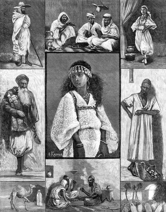 Framed Print : Sketches in Algeria, 1881. Creator: Unknown Framed Print : Sketches in Algeria, 1881. Creator: Unknown