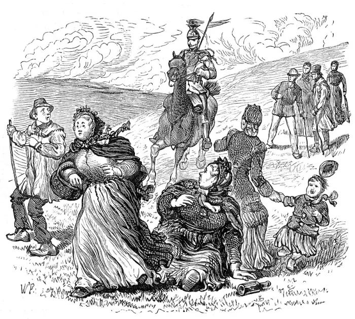 Framed Print : Sketches at the Brighton Theatre of War: Excursions, 1880. Creator: Unknown Framed Print : Sketches at the Brighton Theatre of War: Excursions, 1880. Creator: Unknown