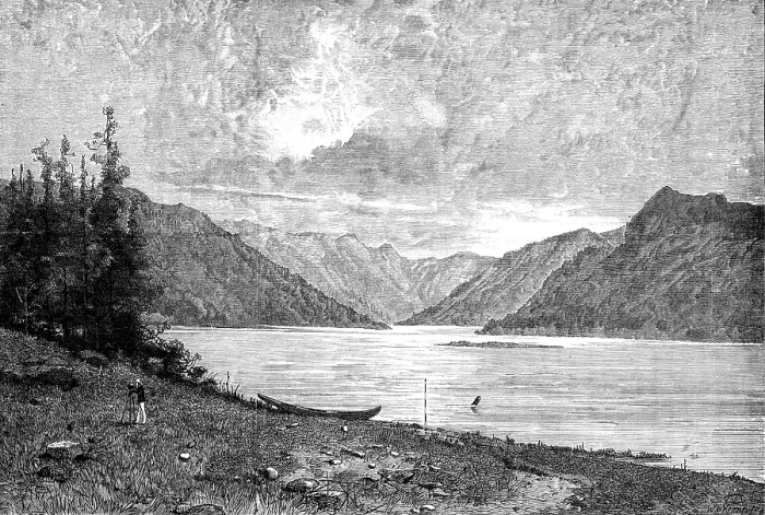Framed Print : Sketches in British Columbia: mouth of the River Skeena, 1881. Creator: Unknown Framed Print : Sketches in British Columbia: mouth of the River Skeena, 1881. Creator: Unknown