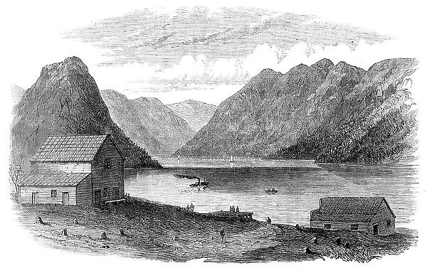 Sketches from British Columbia: Port Anderson, Anderson Lake, 1864. Creator: Unknown