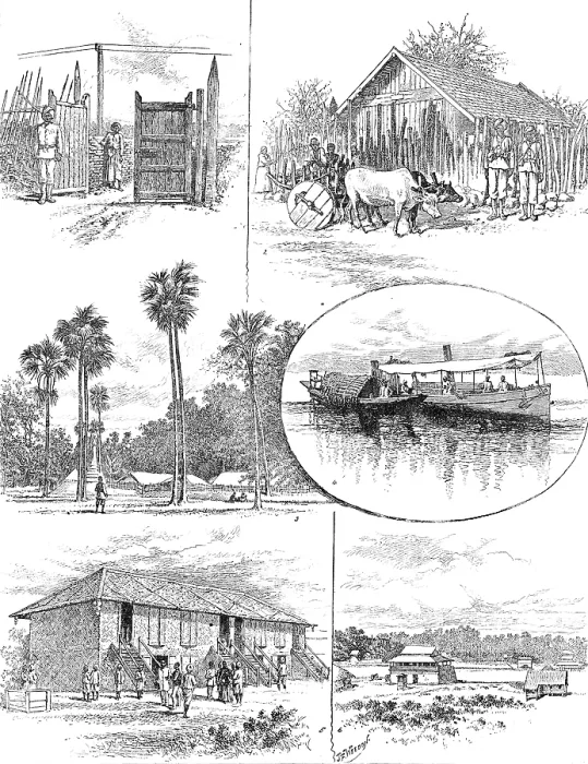 Framed Print : Sketches of the Burmese Military Police, 1890. Creator: Unknown Framed Print : Sketches of the Burmese Military Police, 1890. Creator: Unknown