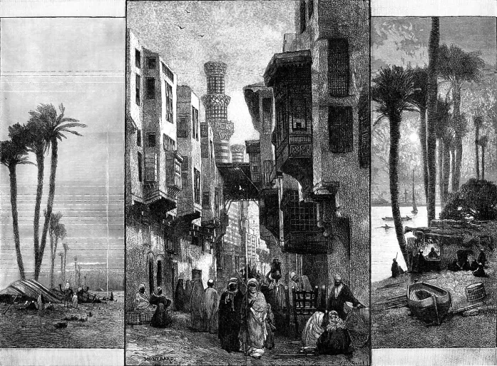 Framed Print : Sketches in Cairo, 1883. Creator: William Michael Roberts Quick Framed Print : Sketches in Cairo, 1883. Creator: William Michael Roberts Quick